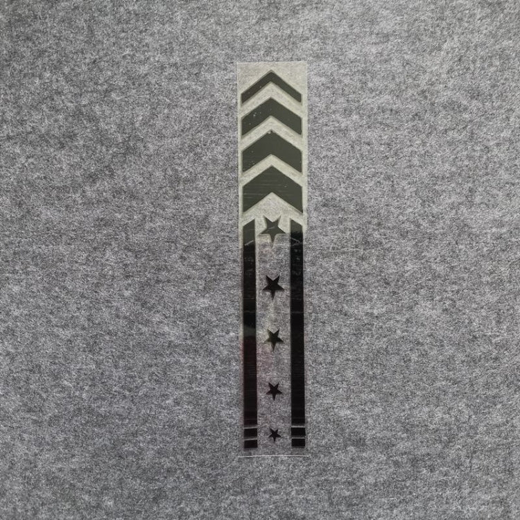 Adesivo riflettente per parafango per auto da 10 pezzi Adesivo decorativo impermeabile modificato, Arrow Star(Black), Arrow Star(White), Arrow Star(Blue), Arrow Star(Yellow), Arrow Star (Red), Arrow Star (Colorful Laser)