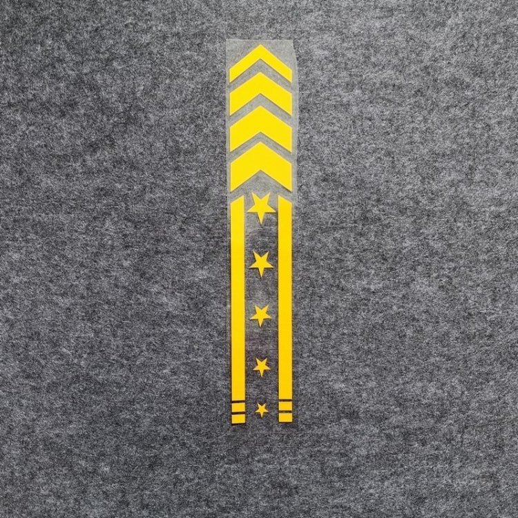Adesivo riflettente per parafango per auto da 10 pezzi Adesivo decorativo impermeabile modificato, Arrow Star(Black), Arrow Star(White), Arrow Star(Blue), Arrow Star(Yellow), Arrow Star (Red), Arrow Star (Colorful Laser)