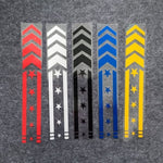 Adesivo riflettente per parafango per auto da 10 pezzi Adesivo decorativo impermeabile modificato, Arrow Star(Black), Arrow Star(White), Arrow Star(Blue), Arrow Star(Yellow), Arrow Star (Red), Arrow Star (Colorful Laser)