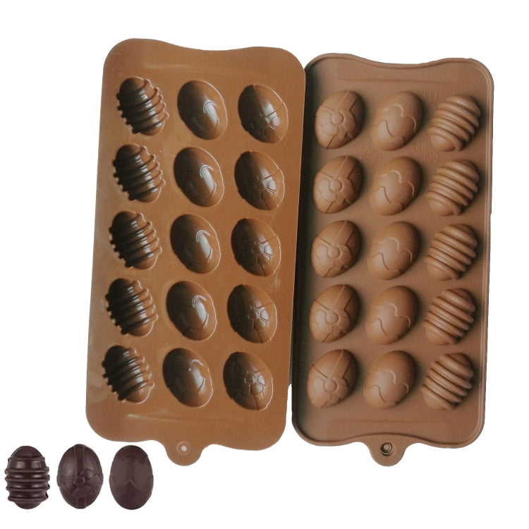 Stampo in silicone per cioccolato in silicone con mini uovo colorato da 10 pezzi, 15 Eggs