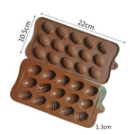 Stampo in silicone per cioccolato in silicone con mini uovo colorato da 10 pezzi, 15 Eggs