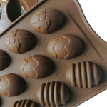 Stampo in silicone per cioccolato in silicone con mini uovo colorato da 10 pezzi, 15 Eggs