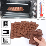 Stampo in silicone per cioccolato in silicone con mini uovo colorato da 10 pezzi, 15 Eggs