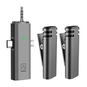 Microfono Lavalier Wireless 3 in 1 per smartphone e fotocamera