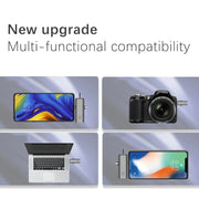 Microfono Lavalier Wireless 3 in 1 per smartphone e fotocamera