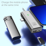 Microfono Lavalier Wireless 3 in 1 per smartphone e fotocamera