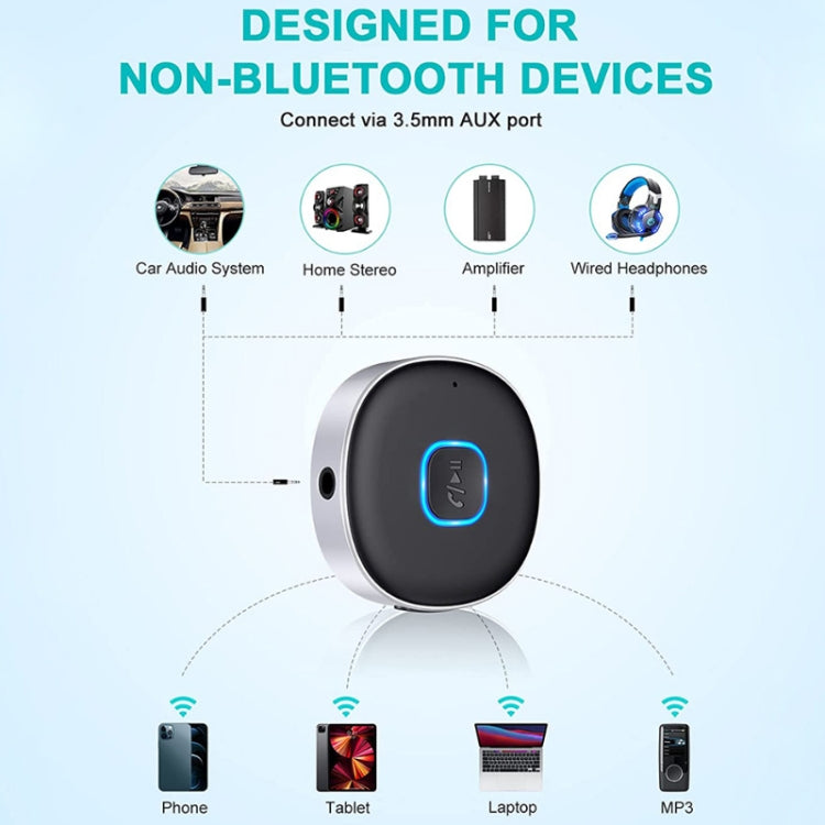 Ricevitore Bluetooth senza fili per cuffie audio per auto J33, J33