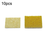 50 spugne di pasta di legno di cotone resistente alle alte temperature per la pulizia del saldatore, specifiche tecniche:, Thin Square 6x6cm, Thin Rectangular 3.5x5cm, Thin Round 5.1cm, Thickened Square 6x6cm, Thickened Rectangular 3.5x5cm             ...
