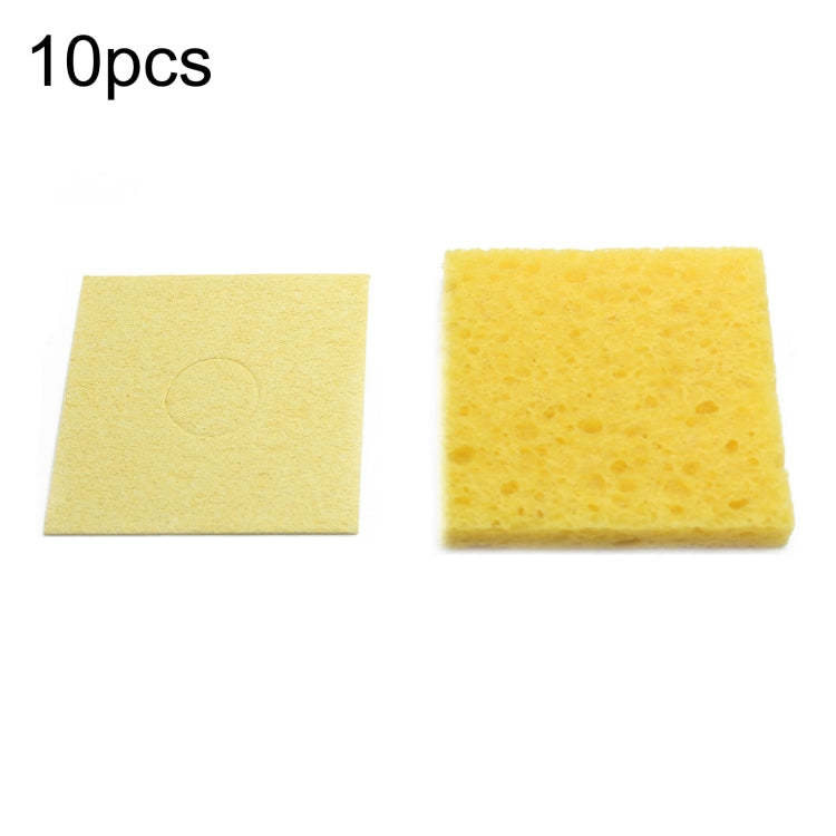 50 spugne di pasta di legno di cotone resistente alle alte temperature per la pulizia del saldatore, specifiche tecniche:, Thin Square 6x6cm, Thin Rectangular 3.5x5cm, Thin Round 5.1cm, Thickened Square 6x6cm, Thickened Rectangular 3.5x5cm             ...