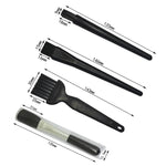 Schermo della tastiera del computer Obiettivo della fotocamera Attrezzatura digitale Spazzola per la pulizia, 4pcs/set (3 Hard Hair+1 Soft Hair), 4pcs/set (4 Hard Hair)