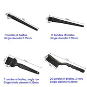 Schermo della tastiera del computer Obiettivo della fotocamera Attrezzatura digitale Spazzola per la pulizia, 4pcs/set (3 Hard Hair+1 Soft Hair), 4pcs/set (4 Hard Hair)