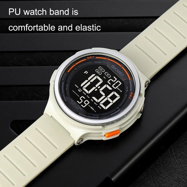 SKMEI 1841 Orologio da conto alla rovescia luminoso impermeabile per studenti sportivi all'aperto, 1841 Black, 1841 Light Grey