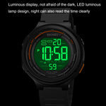 SKMEI 1841 Orologio da conto alla rovescia luminoso impermeabile per studenti sportivi all'aperto, 1841 Black, 1841 Light Grey