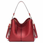 7871 Borsa tote in pelle regolabile di grande capacità Borsa a tracolla multiscomparto, Red, Blue, Black, Coffee, Grey, Pink, Brown, Purple Red, 2-In-1 Brown, 2-In-1 Black, 2-In-1 Purple Red, 2-In-1 Blue, 2-In-1 Gray, 2-In-1 Red, 2-In-1 Pink