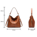 7871 Borsa tote in pelle regolabile di grande capacità Borsa a tracolla multiscomparto, Red, Blue, Black, Coffee, Grey, Pink, Brown, Purple Red, 2-In-1 Brown, 2-In-1 Black, 2-In-1 Purple Red, 2-In-1 Blue, 2-In-1 Gray, 2-In-1 Red, 2-In-1 Pink