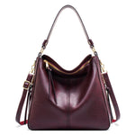 7871 Borsa tote in pelle regolabile di grande capacità Borsa a tracolla multiscomparto, Red, Blue, Black, Coffee, Grey, Pink, Brown, Purple Red, 2-In-1 Brown, 2-In-1 Black, 2-In-1 Purple Red, 2-In-1 Blue, 2-In-1 Gray, 2-In-1 Red, 2-In-1 Pink