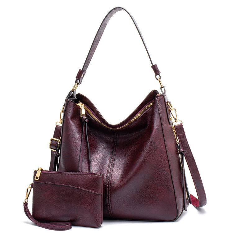 7871 Borsa tote in pelle regolabile di grande capacità Borsa a tracolla multiscomparto, Red, Blue, Black, Coffee, Grey, Pink, Brown, Purple Red, 2-In-1 Brown, 2-In-1 Black, 2-In-1 Purple Red, 2-In-1 Blue, 2-In-1 Gray, 2-In-1 Red, 2-In-1 Pink