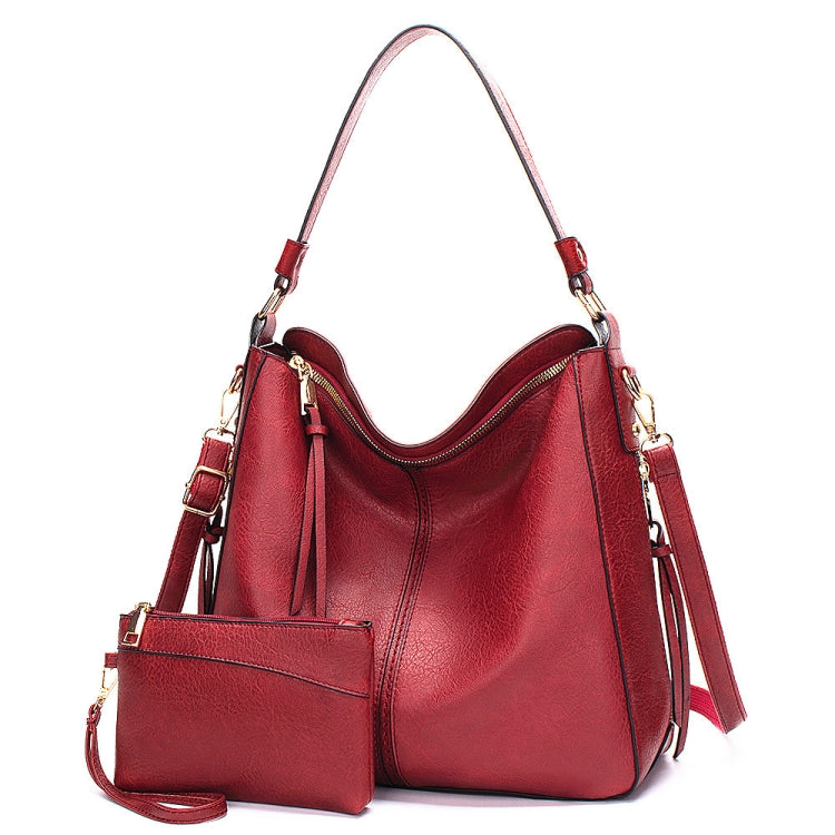 7871 Borsa tote in pelle regolabile di grande capacità Borsa a tracolla multiscomparto, Red, Blue, Black, Coffee, Grey, Pink, Brown, Purple Red, 2-In-1 Brown, 2-In-1 Black, 2-In-1 Purple Red, 2-In-1 Blue, 2-In-1 Gray, 2-In-1 Red, 2-In-1 Pink