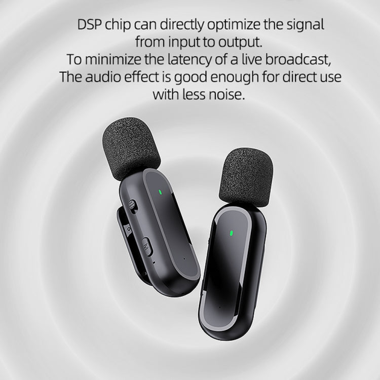 Microfono lavalier wireless con riduzione rumore