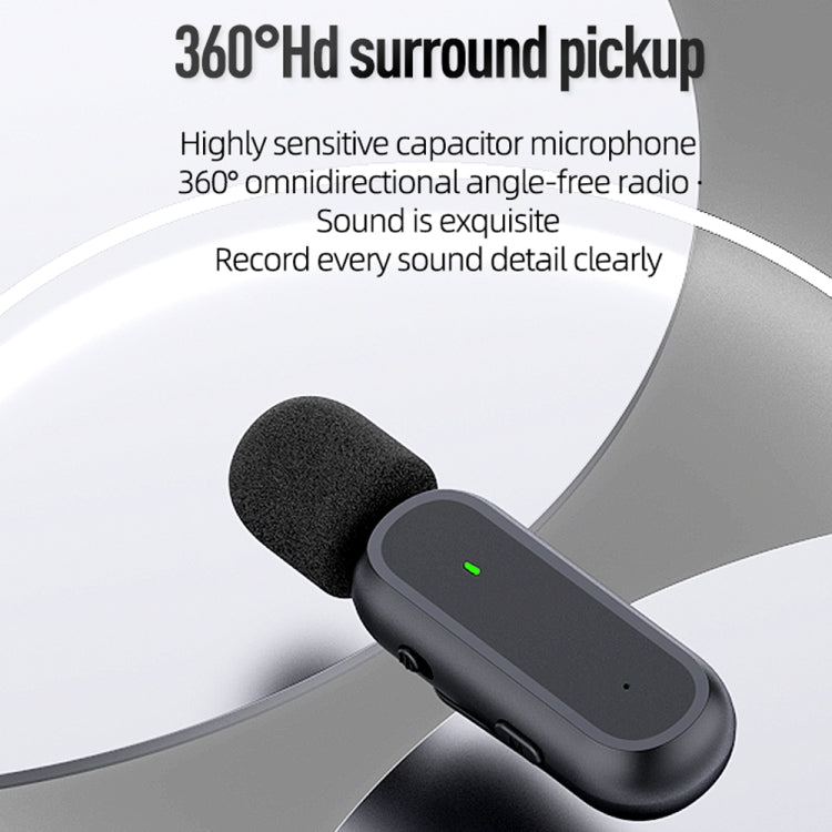 Microfono lavalier wireless con riduzione rumore