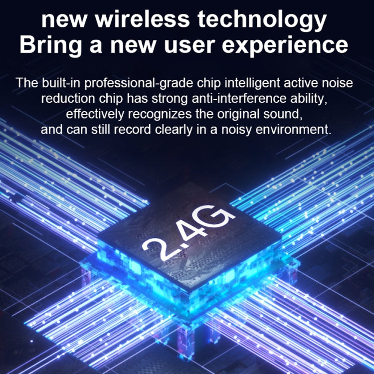 Microfono lavalier wireless con riduzione rumore