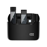 Microfono lavalier wireless con display digitale e ricarica