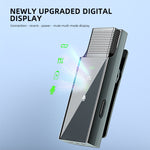 Microfono lavalier wireless con display digitale e ricarica