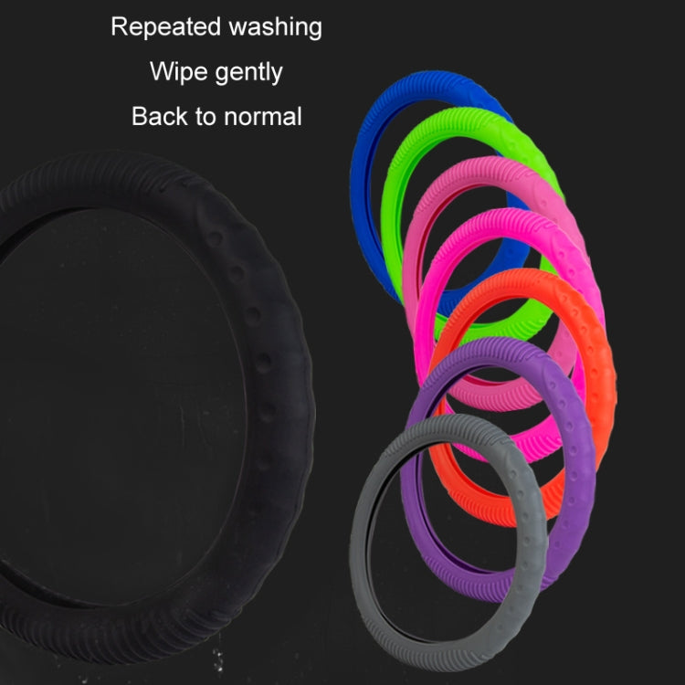 Coprivolante per auto a punta concava antiscivolo resistente all'usura in silicone, 34-38cm