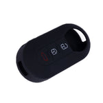 Per Fiat 500 Custodia in silicone per telecomando pieghevole a 3 pulsanti da 2 pezzi