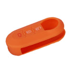Per Fiat 500 Custodia in silicone per telecomando pieghevole a 3 pulsanti da 2 pezzi