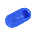 Per Fiat 500 Custodia in silicone per telecomando pieghevole a 3 pulsanti da 2 pezzi