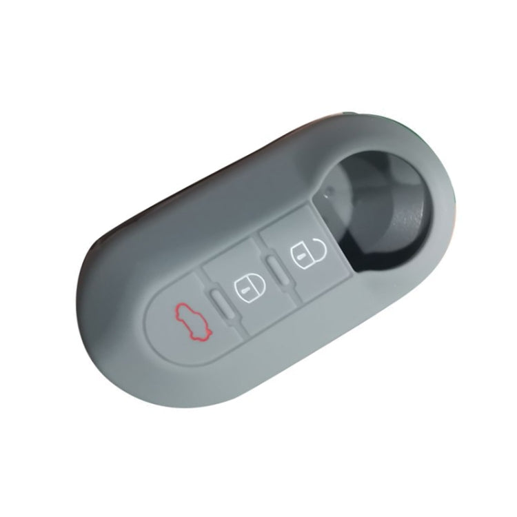 Per Fiat 500 Custodia in silicone per telecomando pieghevole a 3 pulsanti da 2 pezzi