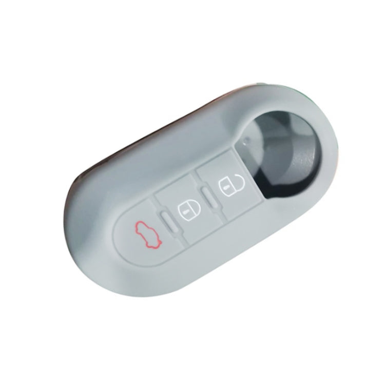Per Fiat 500 Custodia in silicone per telecomando pieghevole a 3 pulsanti da 2 pezzi