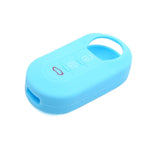 Per Fiat 500 Custodia in silicone per telecomando pieghevole a 3 pulsanti da 2 pezzi