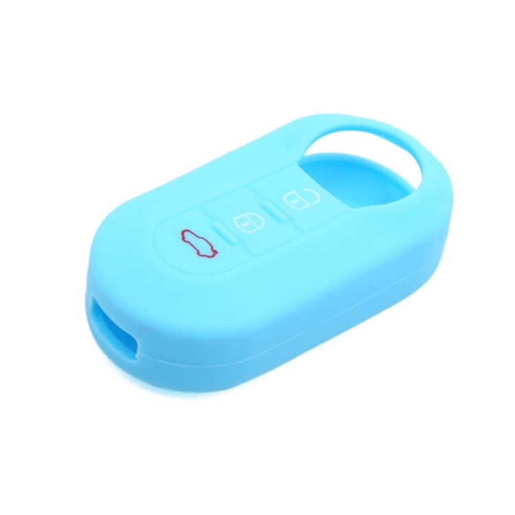 Per Fiat 500 Custodia in silicone per telecomando pieghevole a 3 pulsanti da 2 pezzi