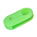 Per Fiat 500 Custodia in silicone per telecomando pieghevole a 3 pulsanti da 2 pezzi