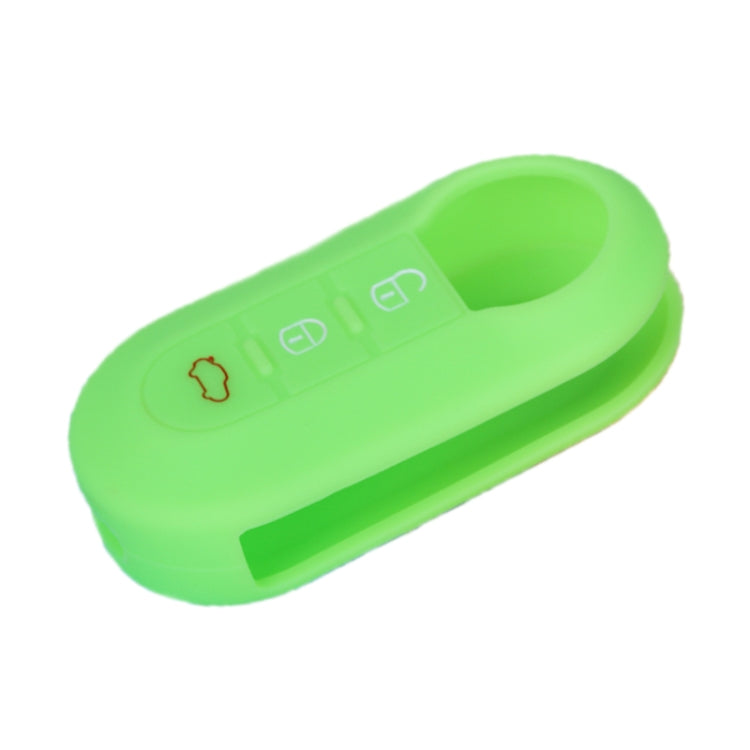 Per Fiat 500 Custodia in silicone per telecomando pieghevole a 3 pulsanti da 2 pezzi