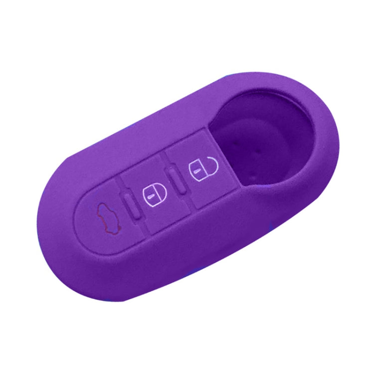 Per Fiat 500 Custodia in silicone per telecomando pieghevole a 3 pulsanti da 2 pezzi