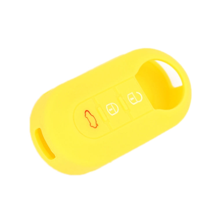Per Fiat 500 Custodia in silicone per telecomando pieghevole a 3 pulsanti da 2 pezzi