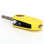 Per Fiat 500 Custodia in silicone per telecomando pieghevole a 3 pulsanti da 2 pezzi