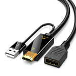 Adattatore HDMI a DisplayPort 4K 60Hz con alimentazione