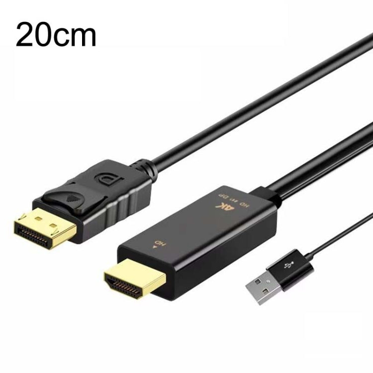Adattatore da HDMI a DP 4K 60Hz con convertitore HD di alimentazione, H146 25cm, H147 180cm