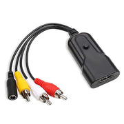 Convertitore K13W da HDMI a AV 1080P HD, lunghezza cavo: 0,5 m, K13W HDMI to AV