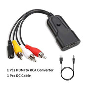 Convertitore K13W da HDMI a AV 1080P HD, lunghezza cavo: 0,5 m, K13W HDMI to AV