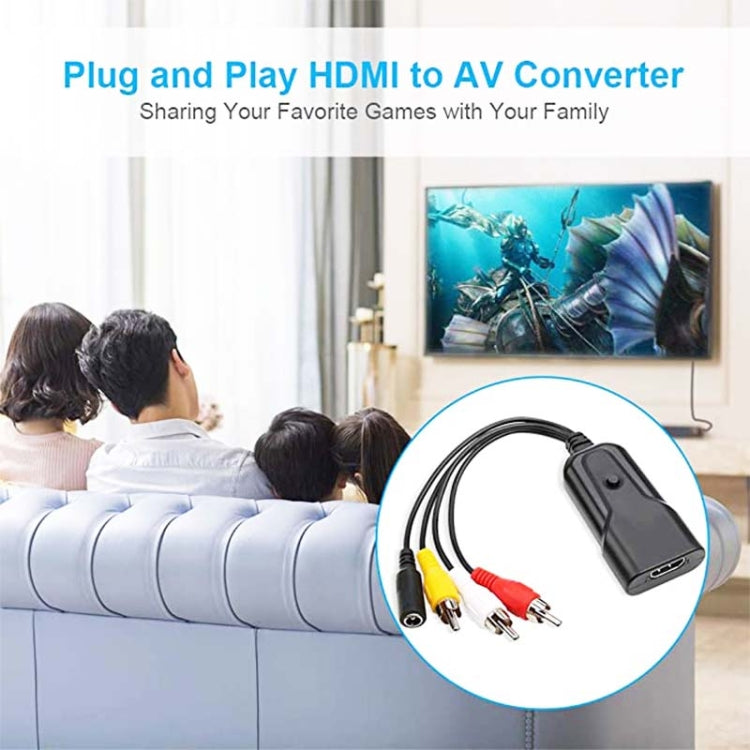 Convertitore K13W da HDMI a AV 1080P HD, lunghezza cavo: 0,5 m, K13W HDMI to AV