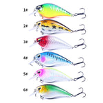 HENGJIA CB060 7cm 9.5g Lure VIB Rock Little Fatty Floating Esche Finte, 1, 2, 3, 4, 5, 6, 6 Colors, 6 Colors Boxed