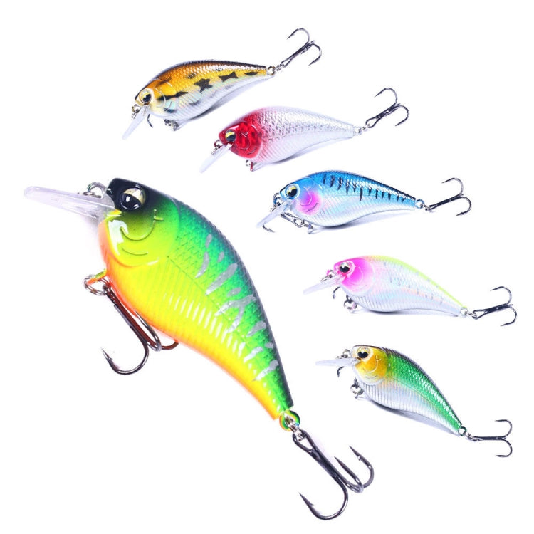 HENGJIA CB060 7cm 9.5g Lure VIB Rock Little Fatty Floating Esche Finte, 1, 2, 3, 4, 5, 6, 6 Colors, 6 Colors Boxed