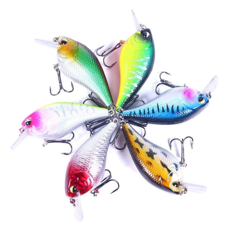 HENGJIA CB060 7cm 9.5g Lure VIB Rock Little Fatty Floating Esche Finte, 1, 2, 3, 4, 5, 6, 6 Colors, 6 Colors Boxed