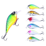 HENGJIA CB060 7cm 9.5g Lure VIB Rock Little Fatty Floating Esche Finte, 1, 2, 3, 4, 5, 6, 6 Colors, 6 Colors Boxed