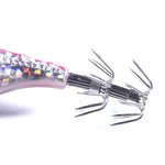 HENGJIA SJB012 Night Light Simulation Shrimp Squid Needle Pesca in mare Esca finta, SJB012 (10 Colors Bagged)